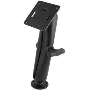 RAM Mount 1.5″ Diameter Ball Mount w/Long Double Socket Arm, 2.5″ Round Base &(AMPs) & 3.625″ Square Base (VESA)