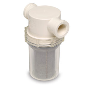 Shurflo by Pentair 1/2″ Raw Water Strainer w/Bracket & Fittings – 50 Mesh Screen