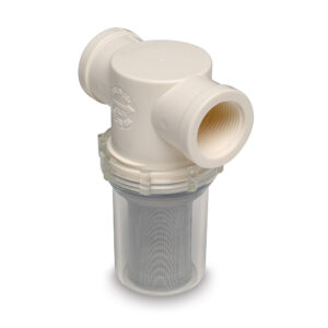 Shurflo by Pentair 1-1/4″ Raw Water Strainer w/Bracket & Fittings – 20 Mesh