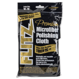 Flitz Microfiber Polishing Cloth – 16″ x 16″ – Single Bag