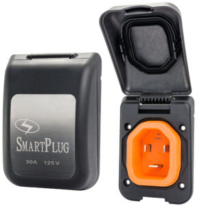 SmartPlug 30 AMP Male Non-Metallic Inlet Cover – Black