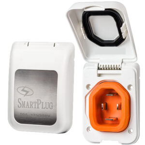 SmartPlug 50 AMP Male Non-Metallic Inlet Cover – White