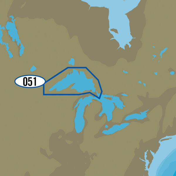 C-MAP MAX NA-M051/SD - Lake Superior Bathymetric SD Format