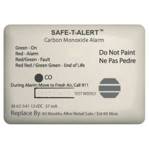 Safe-T-Alert 62 Series Carbon Monoxide Alarm – 12V – 62-541-Marine Surface Mount – White