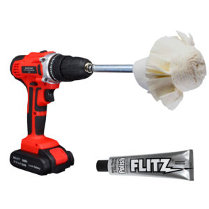 Flitz Buff Ball – Super Mini 2″ – White w/1.76oz Tube Flitz Polish