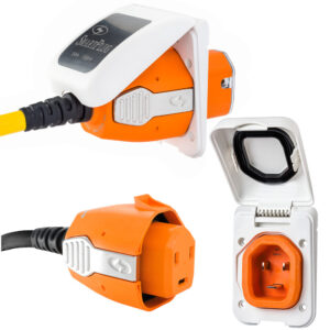 SmartPlug 30 AMP Inlet & Female Cord Connector Combo – White