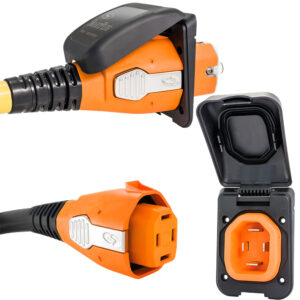 SmartPlug 50 AMP Inlet & Female Cord Connector Combo – Black