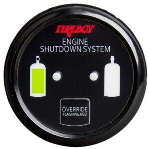 Fireboy-Xintex Deluxe Helm Display w/Gauge Body, LED & Color Graphics f/Engine Shutdown System – Black Bezel Display