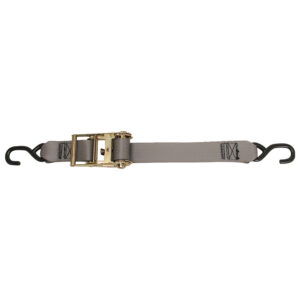 CargoBuckle Multipurpose Ratchet Strap Tie-Down w/S-Hooks – 2″ x 15'