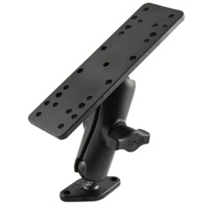 RAM Mount 1″ Ball Mount w/6.25″ X 2″ Rectangle Base & Diamond Base