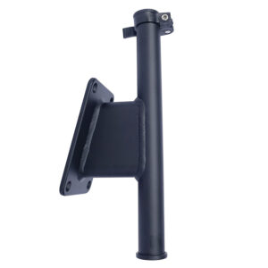 Panther 5″ Set Back Transom Mount Bracket – Black – Powder Coat