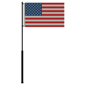 Mate Series Flag Pole – 36″ w/USA Flag