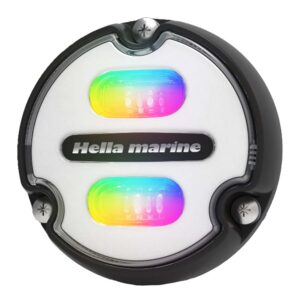 Hella Marine Apelo A1 RGB Underwater Light – 1800 Lumens – Black Housing – White Lens