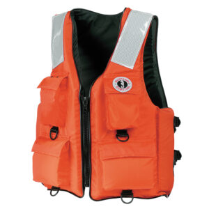 Mustang 4-Pocket Flotation Vest – Orange – Small
