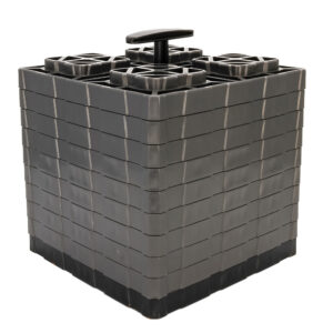 Camco FasTen Leveling Blocks XL w/T-Handle – 2×2 – Grey *10-Pack