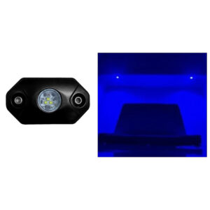 Black Oak Rock Accent Light – Blue – Black Housing