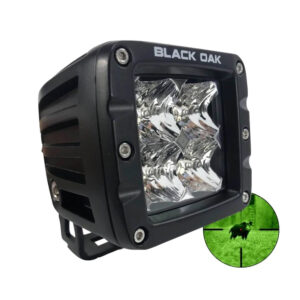 Black Oak Pro Series 3.0 2″ 940nm Infrared Pod Light – Flood Optics – Black Housing