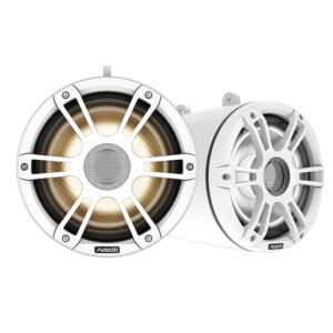 Fusion Signature Series 3i Marine Wake Tower Speakers – 8.8″ – White