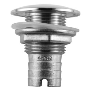 Attwood Stainless Steel Thru-Hull Short Straight Barbed – 1″ Inner Diameter