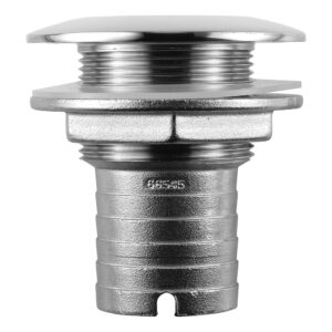 Attwood Stainless Steel Thru-Hull Short Straight Barbed – 1-1/2″ Inner Diameter