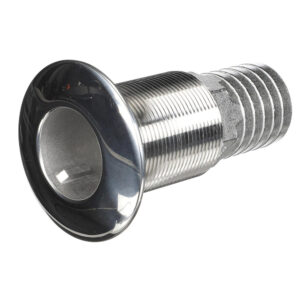 Attwood Stainless Steel Thru-Hull Standard Straight Barbed – 1-1/2″ Inner Diameter