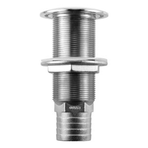 Attwood Stainless Steel Scupper Valve Barbed – 1-1/2″ Hose Size