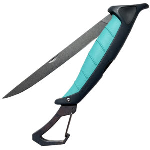 Toadfish Stowaway Folding Fillet Knife w/Built-In Carabiner – 7″