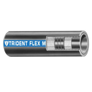 Trident Marine 1-1/2″ x 50' Coil Flex Marine Wet Exhaust & Water Hose – Black