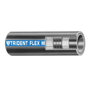Trident Marine 1-1/4″ x 50' Coil Flex Marine Wet Exhaust & Water Hose – Black