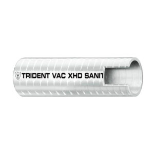 Trident Marine 1-1/2″ VAC XHD Sanitation Hose – Hard PVC Helix – White – Sold by the Foot