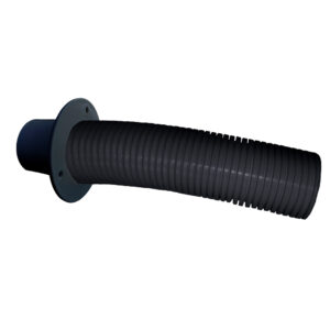 Trident Marine 4' Black Stern Flex Hose w/Transom Flange