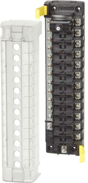 Blue Sea ST CLB Circuit Breaker Block – 12 Position with Negative Bus