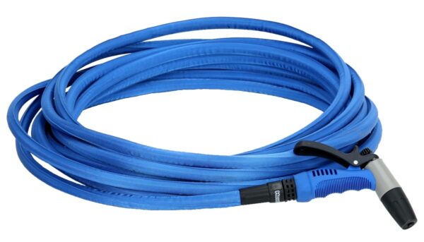 HoseCoil 75ft Blue Flexible Hose Kit with Rubber Tip Nozzle