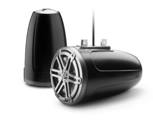 JL Audio M3 7.7in Enclosed Tower Speakers Gray Sport Grille