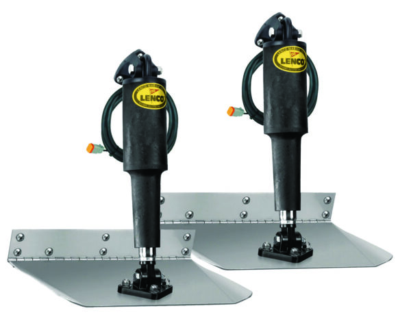 Lenco 12inx30in Standard Mount Trim Tab Kit 12v Requires Switch