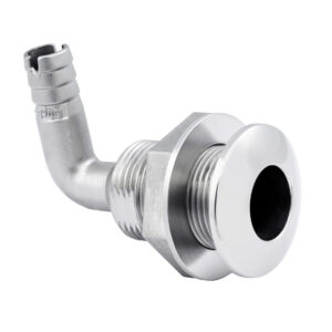 Whitecap 1-1/2″ Duplex Stainless Steel 90 Degree Thru-Hull Fitting