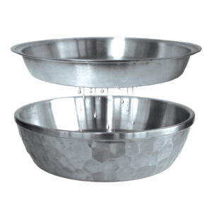 Toadfish Seafood Bowl – 12″ – Stainless Steel – 2 Layer Serving Bowl