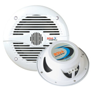 Boss Audio MR50 5.25″ Round Speakers – White – Pair