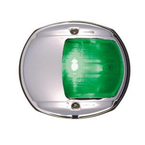 Perko LED Side Light – Green – 12V – Chrome Plated Housing