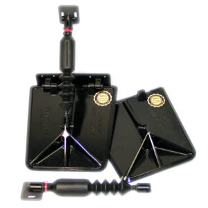 Nauticus SX9510-60 Smart Tab SX Composite Trim Tabs 9.5” x 10” – f/15-18‘ Boat w/60 – 135HP – Black