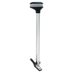 Perko Stealth Series – L.E.D. Fold Down All-Round Light – Vertical Mount 13-3/8″ Height – 2NM Range