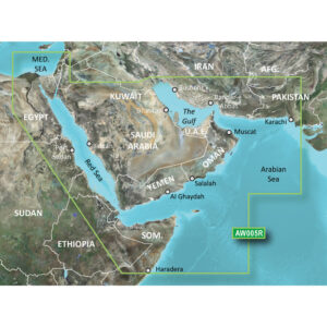 Garmin BlueChart® g3 HD – HXAW005R – The Gulf & Red Sea – microSD™/SD™