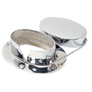 Whitecap Chain & Rope Deck Pipe 4″ x 2-1/4″ Chrome Plate