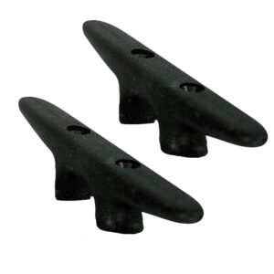 Whitecap Black Nylon Cleat 6″ Pair