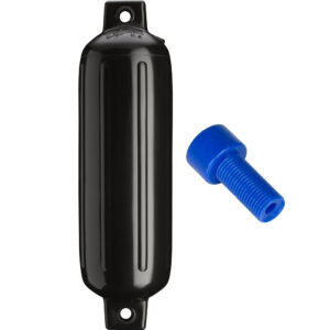 Polyform G-3 Twin Eye Fender 5.5″ x 19″ – Black w/Air Adapter