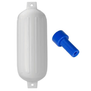 Polyform G-6 Twin Eye Fender 11″ x 30″ – White w/Adapter