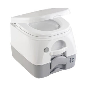 Dometic 974 MSD Portable Toilet w/Mounting Brackets – 2.6 Gallon – Grey