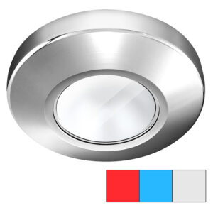 i2Systems Profile P1120 Tri-Light Surface Light – Red, Cool White & Blue – Chrome Finish