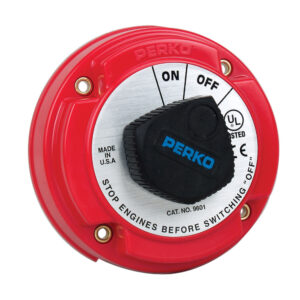 Perko Medium Duty Battery Disconnect Shut Off/On – 250 Amp Continuous, 12-32VDC