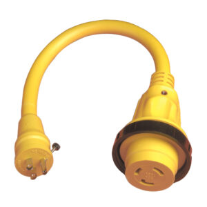 Marinco Pigtail Adapter Plus – 30A Female To 15A Male